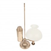 TWO STUDENT'S OIL LAMPS Late 1