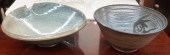 TWO STUDIO POTTERY BOWLS INCLU