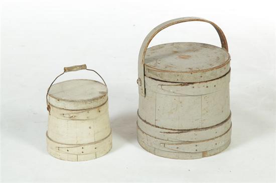 TWO SUGAR BUCKETS.  American  2nd