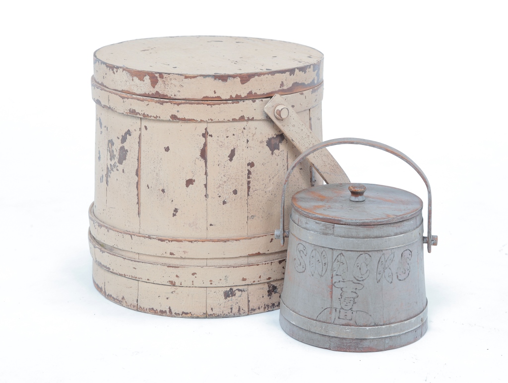 TWO SUGAR BUCKETS BY DAVID T.