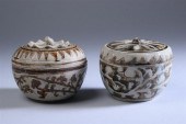 TWO SWANGKALOK IRONSTONE BOXES