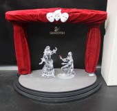 TWO SWAROVSKI MASQUERADE CRYST
