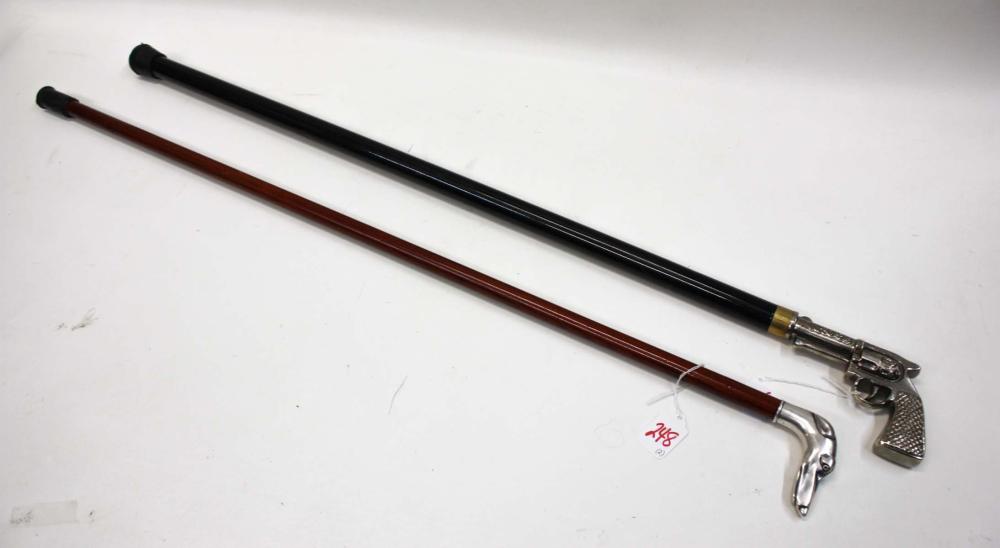 TWO SWORD CANES: THE FIRST A DOGS