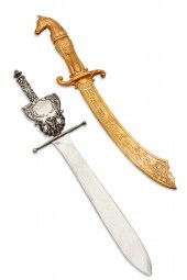 TWO SWORD FORM PAPER KNIVESTwo