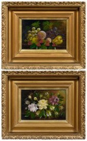 Two T. Sayer still life painti