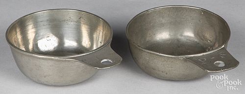 TWO TAB HANDLED PEWTER