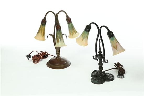 TWO TABLE LAMPS.  American  20th