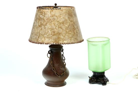 TWO TABLE LAMPS. American  early
