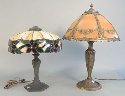 TWO TABLE LAMPS TO INCLUDE SMALL