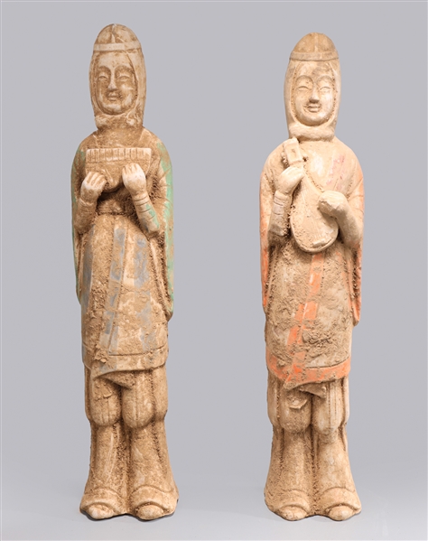 Two Tall Chinese poly chromes