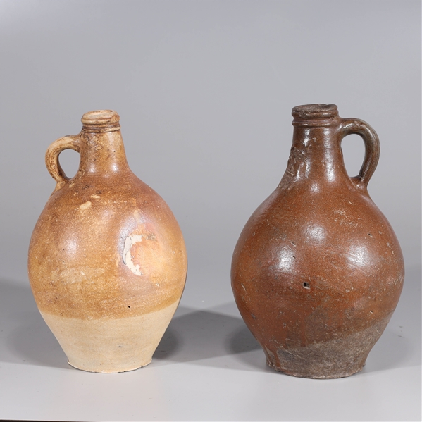 Two tall-necked German Bellarmine