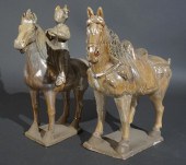 TWO T'ANG STYLE SILVER LUSTRE