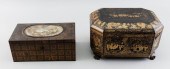 TWO TEA CADDIES 19TH CENTURYTW