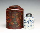 TWO TEA CADDIES. Twentieth cen