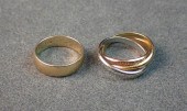 TWO TEN KARAT GOLD RINGSTWO TE