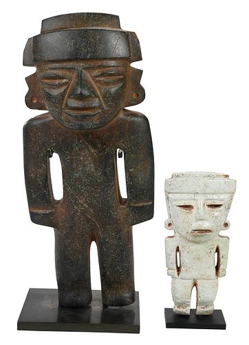 TWO TEOTIHUACAN CARVED