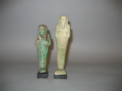 Two terra cotta Egyptian Ushabti