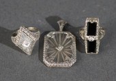 TWO TESTED 14-KARAT FILIGREE W