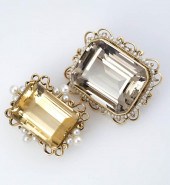 TWO TESTED 14-KARAT YELLOW-GOL