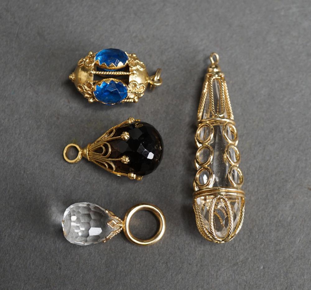 TWO TESTED 18-KARAT YELLOW-GOLD