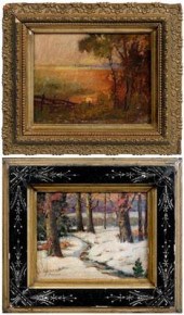 Two Texas, Michigan paintings: