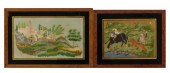 TWO TEXTILE PICTURES, ONE NEED