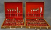 TWO THAI BRONZE 130-PIECE FLAT