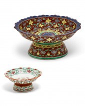 TWO THAI PORCELAIN BENCHARONG