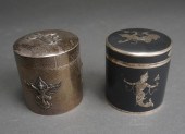 TWO THAI STERLING SILVER CYLIN