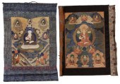 Two Thangkas Tibetan, 19th cen
