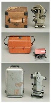 Two theodolites, Leitz double
