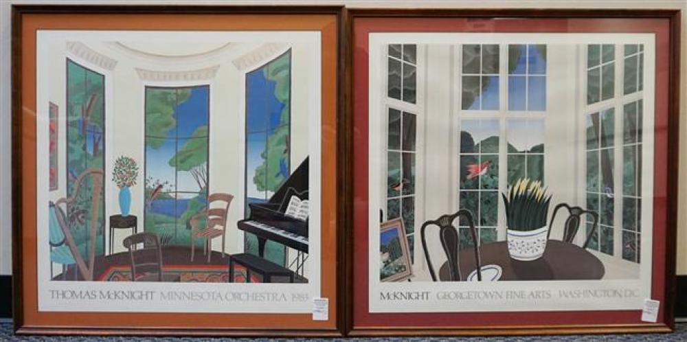 TWO THOMAS MCKNIGHT POSTERS, 30 X