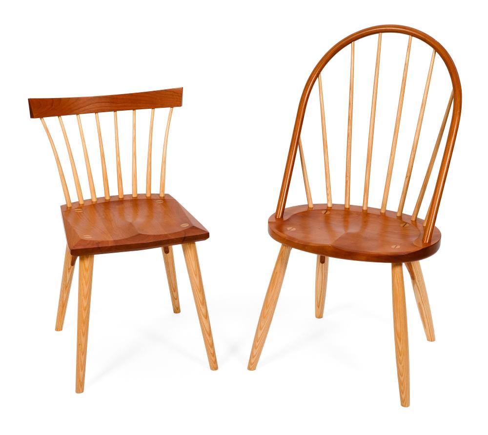 TWO THOS. MOSER WINDSOR CHAIRS