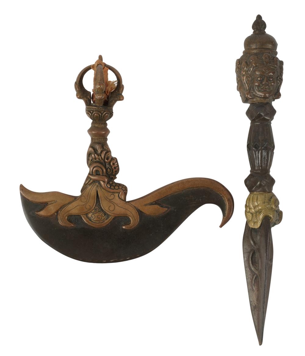 TWO TIBETAN DAGGERSTwo Tibetan
