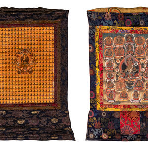 Two Tibetan Thangkas 20th Century