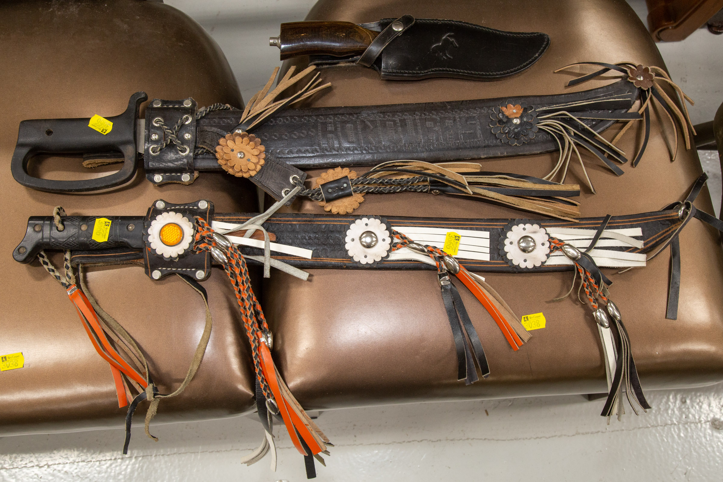 TWO TIBURON MEXICAN MACHETES;
