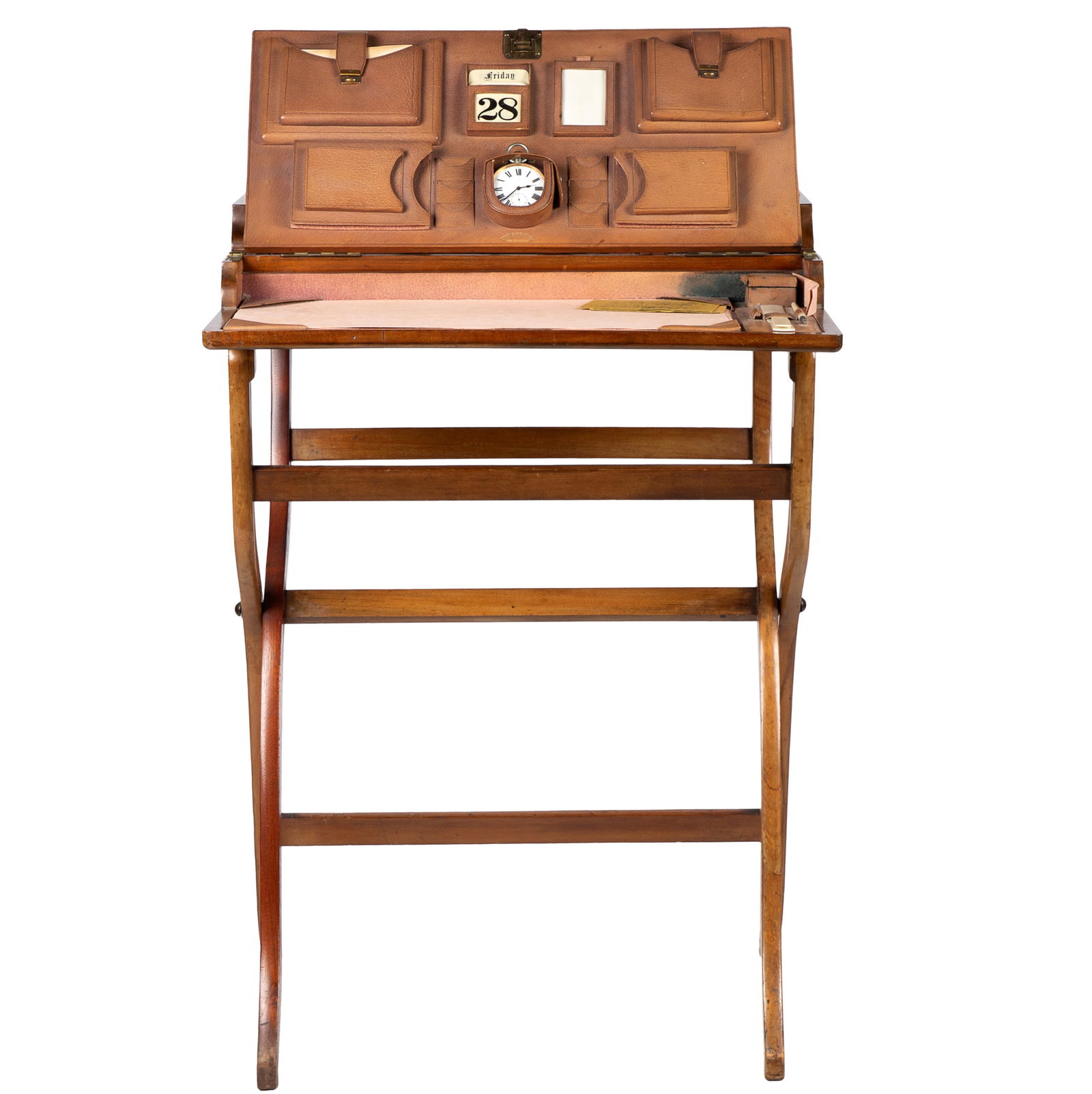 TWO TIER EDWARDIAN CAMPAIGN DESK