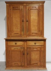 TWO-TIER PINE ARMOIRE, ONTARIO