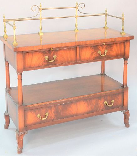 TWO-TIER SERVER HAVIN BRASS