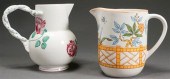 TWO TIFFANY & CO CERAMIC PITCH