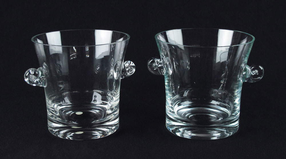TWO TIFFANY & CO CRYSTAL