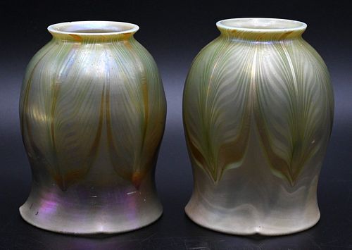 TWO TIFFANY FAVRILE SHADES, TO