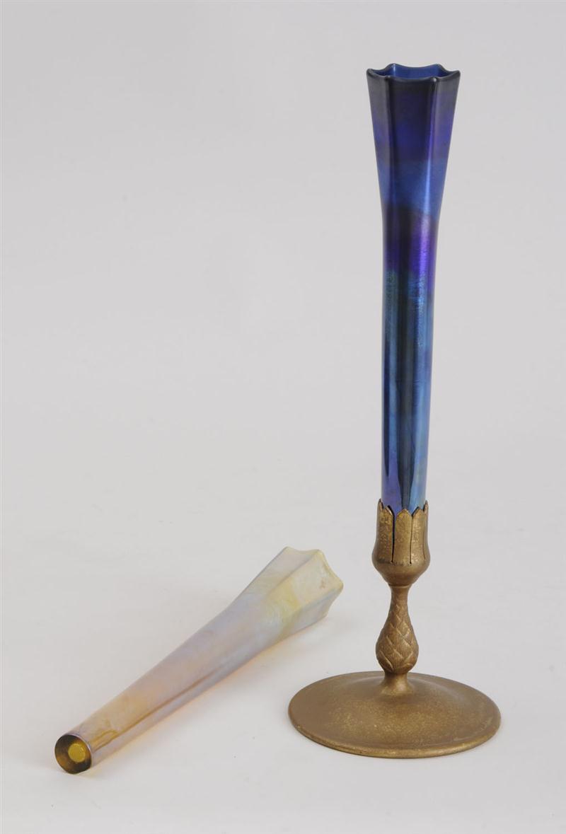 TWO TIFFANY FAVRILLE GLASS