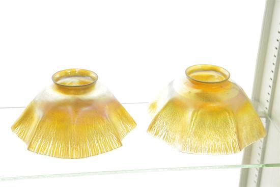 TWO TIFFANY LAMP SHADES. Multi