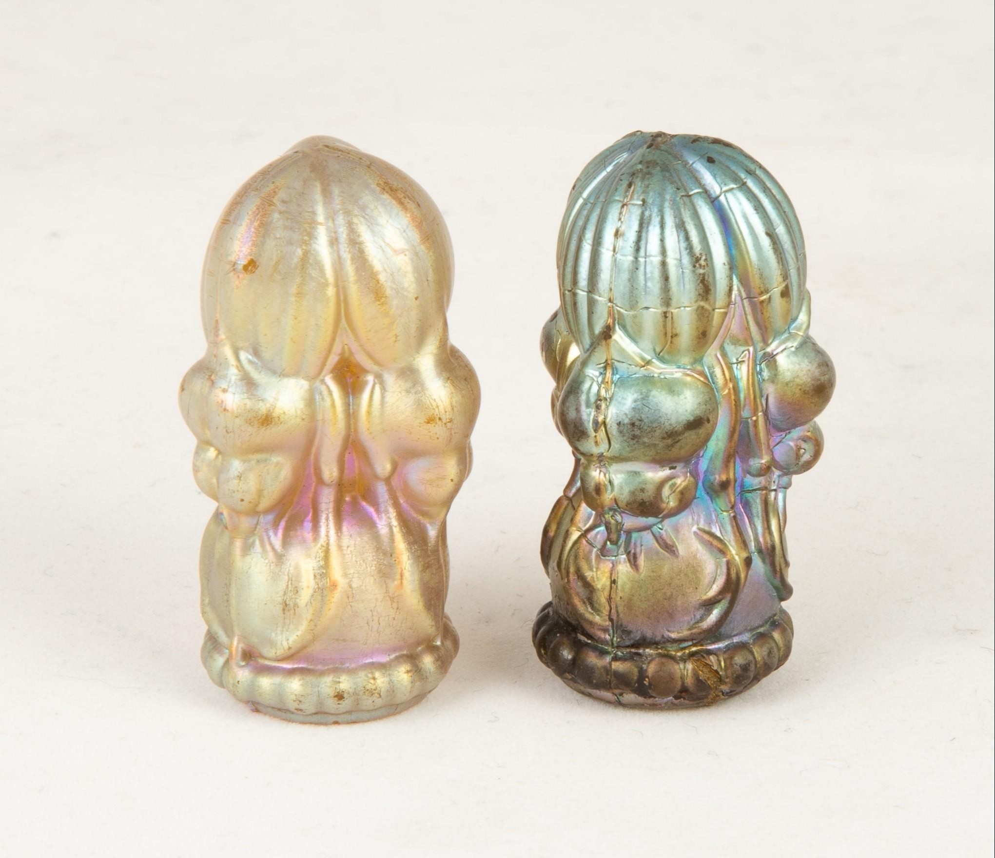 TWO TIFFANY STUDIOS SCARAB SEALS