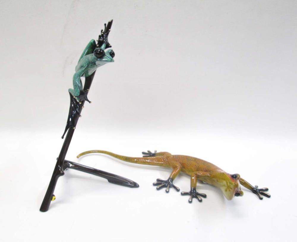 TWO TIM COTTERILL BRONZE FIGURES