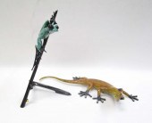 TWO TIM COTTERILL BRONZE FIGUR
