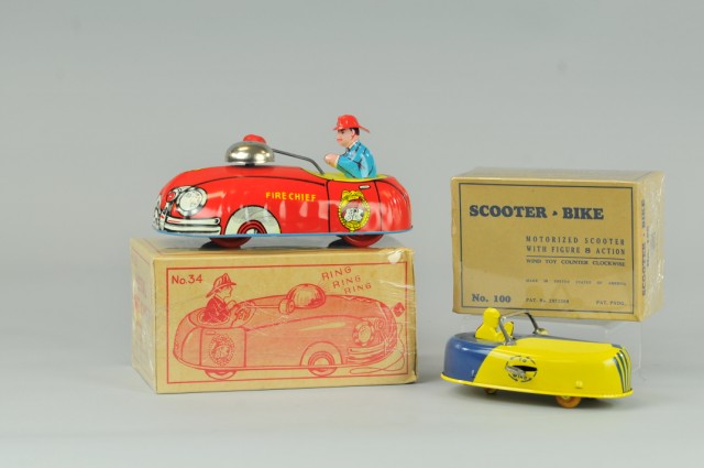TWO TIN AUTO TOYS Both boxed