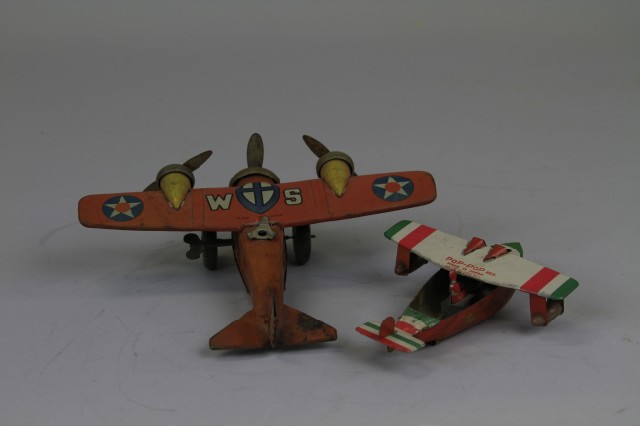 TWO TIN JAPANESE AIRPLANES Includes
