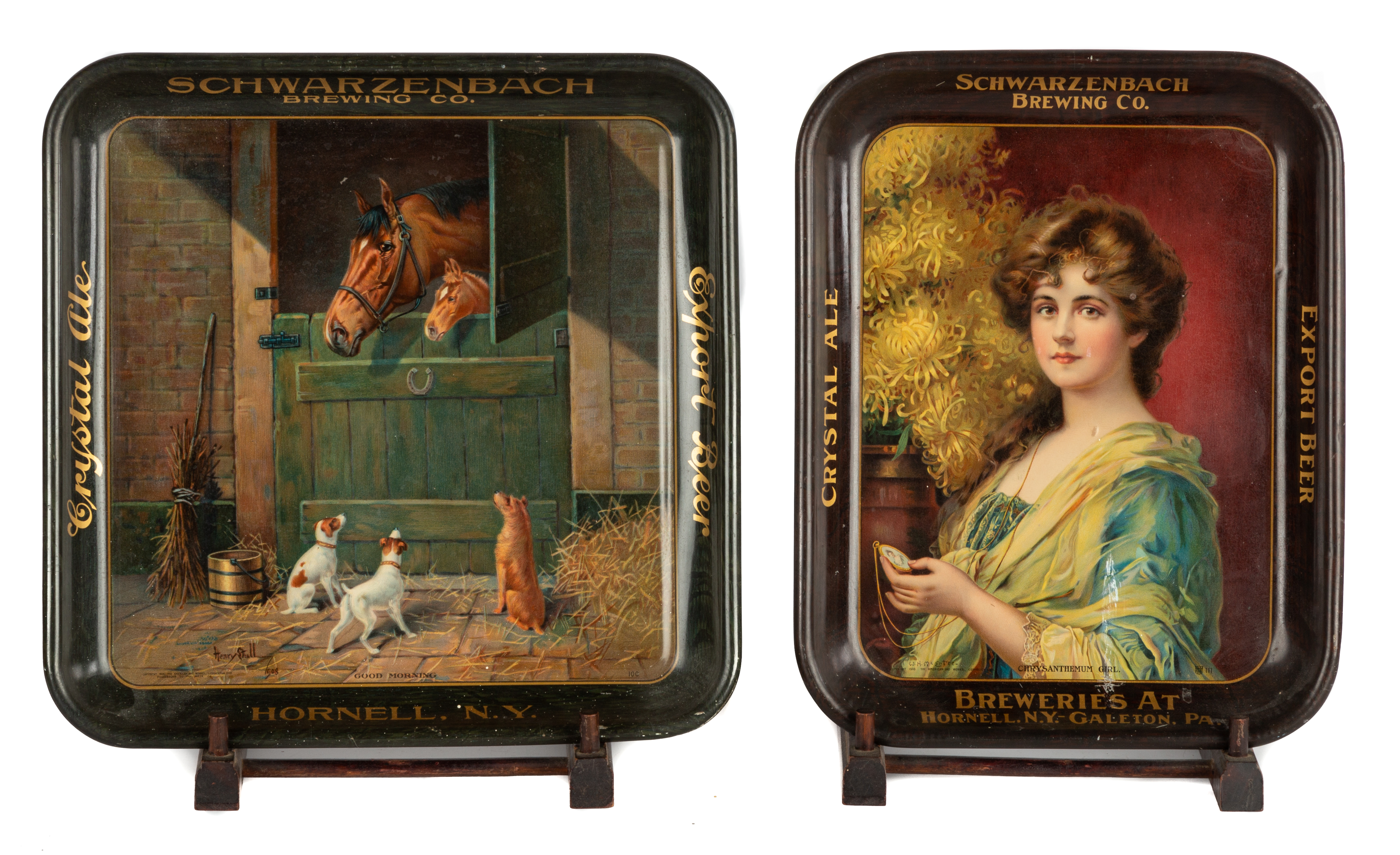 TWO TIN LITHOGRAPH ADVERTISING